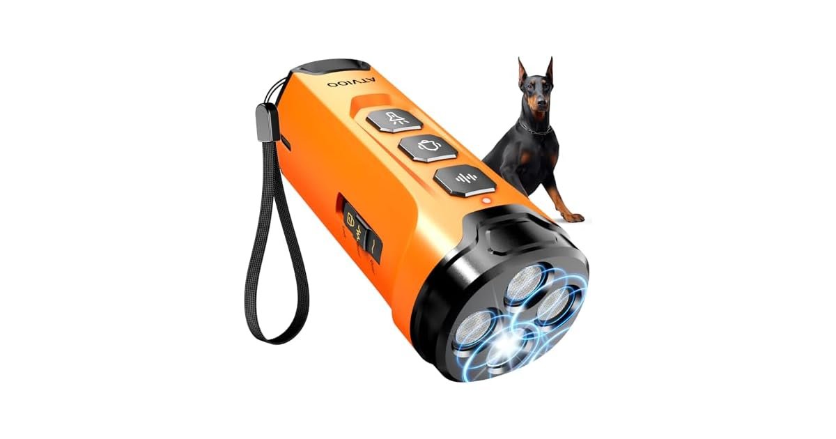 ATVIOO Wide Radius Ultrasonic Bark Control Device for Home