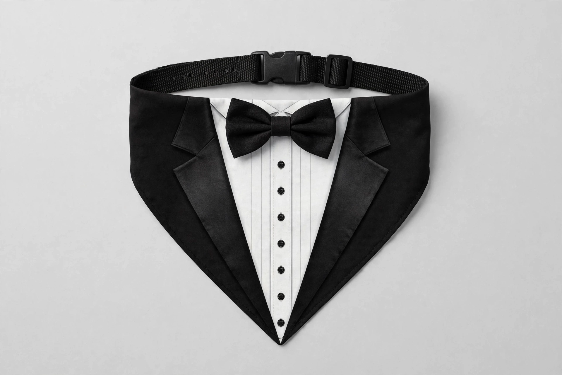 ADOGGYGO tuxedo bandana dog collar