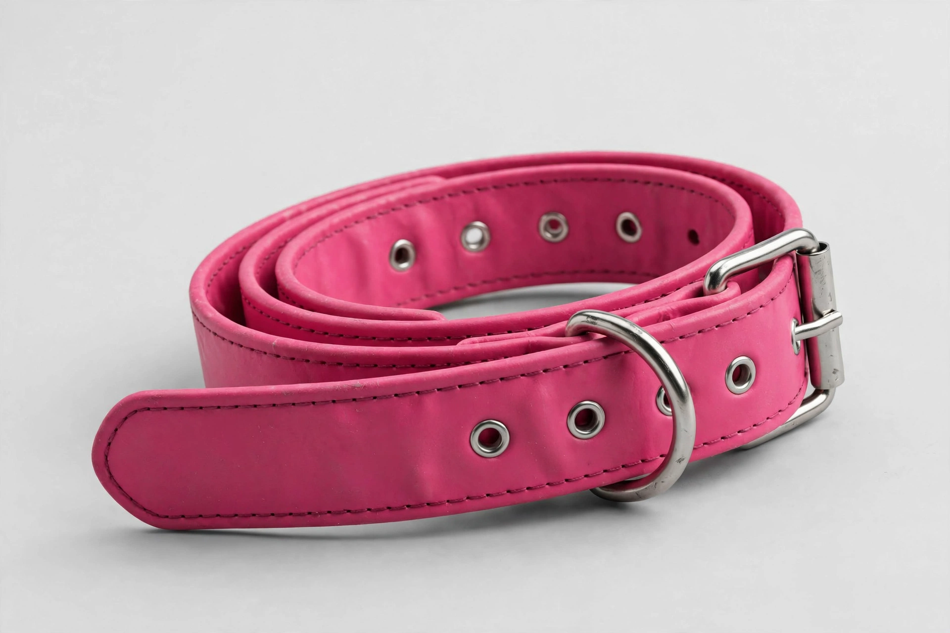 Dogline pink Biothane training collar