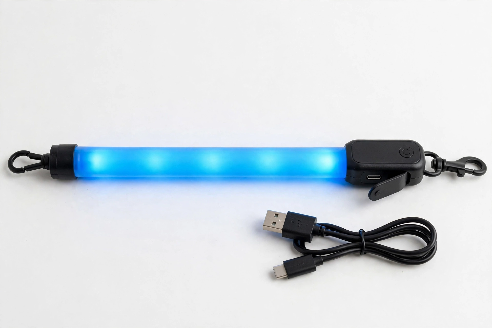 USB rechargeable LED tube light for dog collars