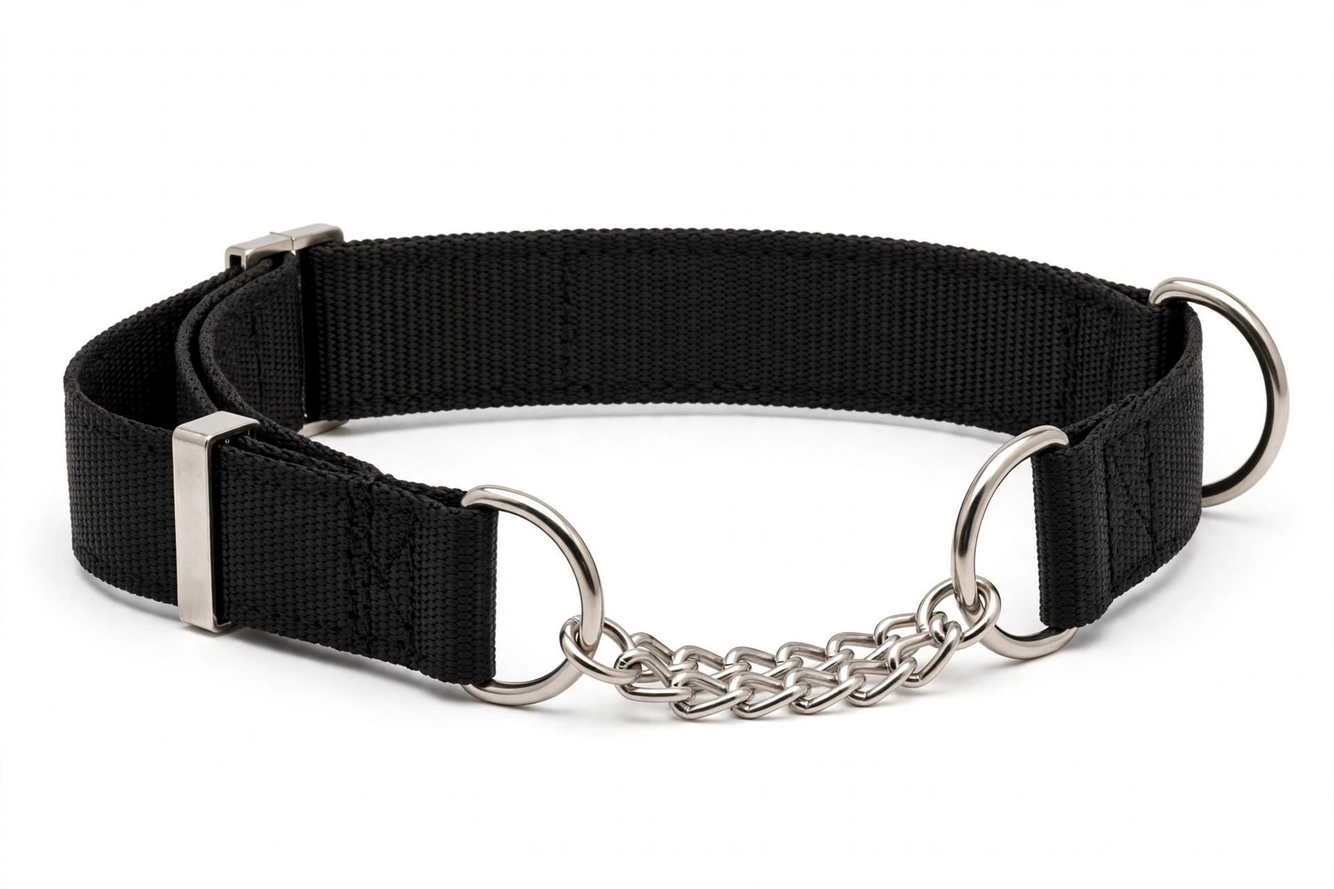 Tuff Pupper heavy duty tactical dog collar, black ballistic nylon