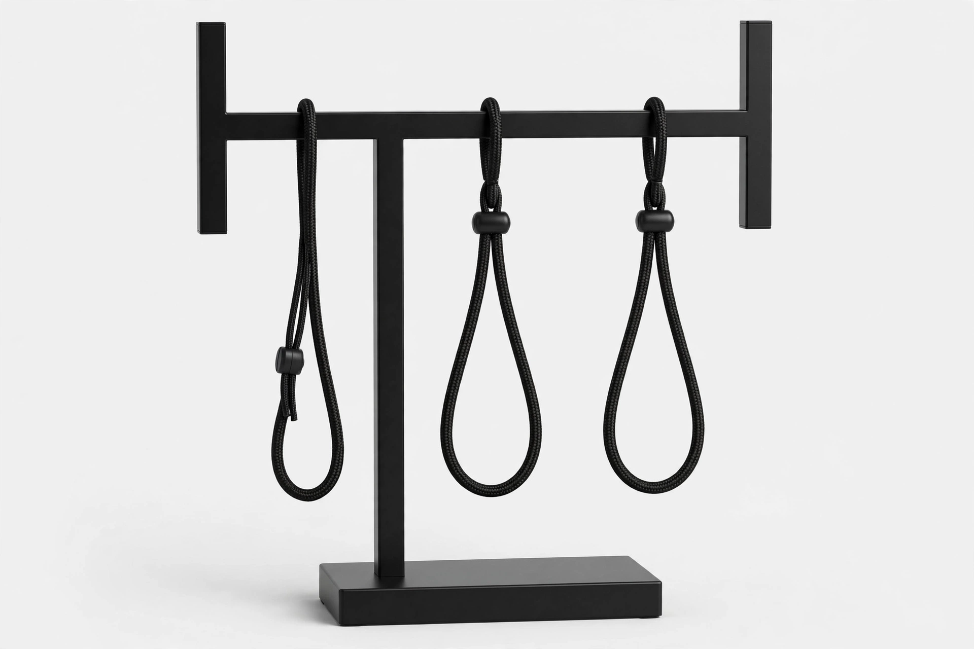 KELIXU black H-shape grooming arm with three loop nooses, editorial product photo