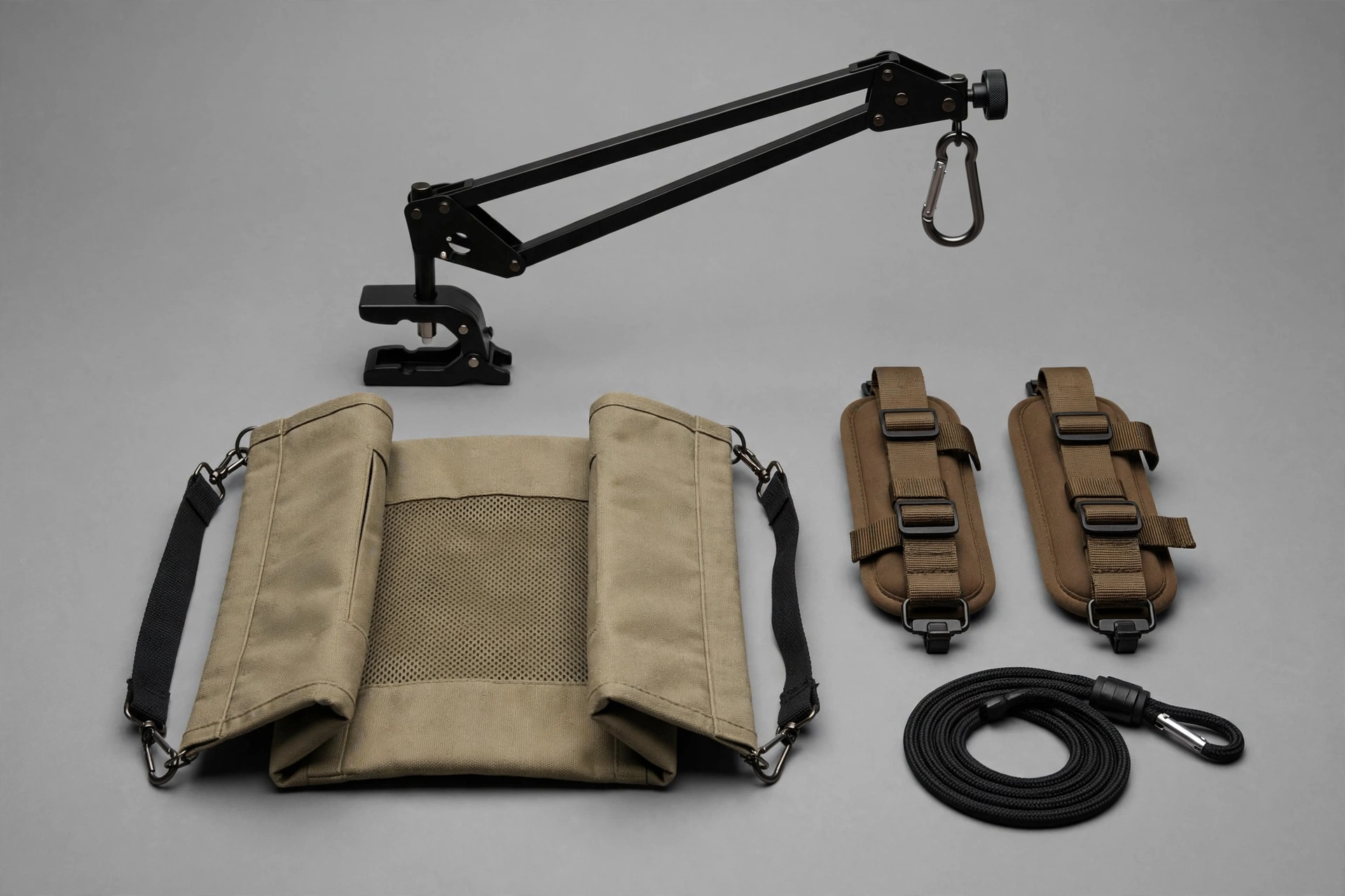 HIDOG grooming arm kit with hammock, haunch holders, and loop noose, editorial product photo