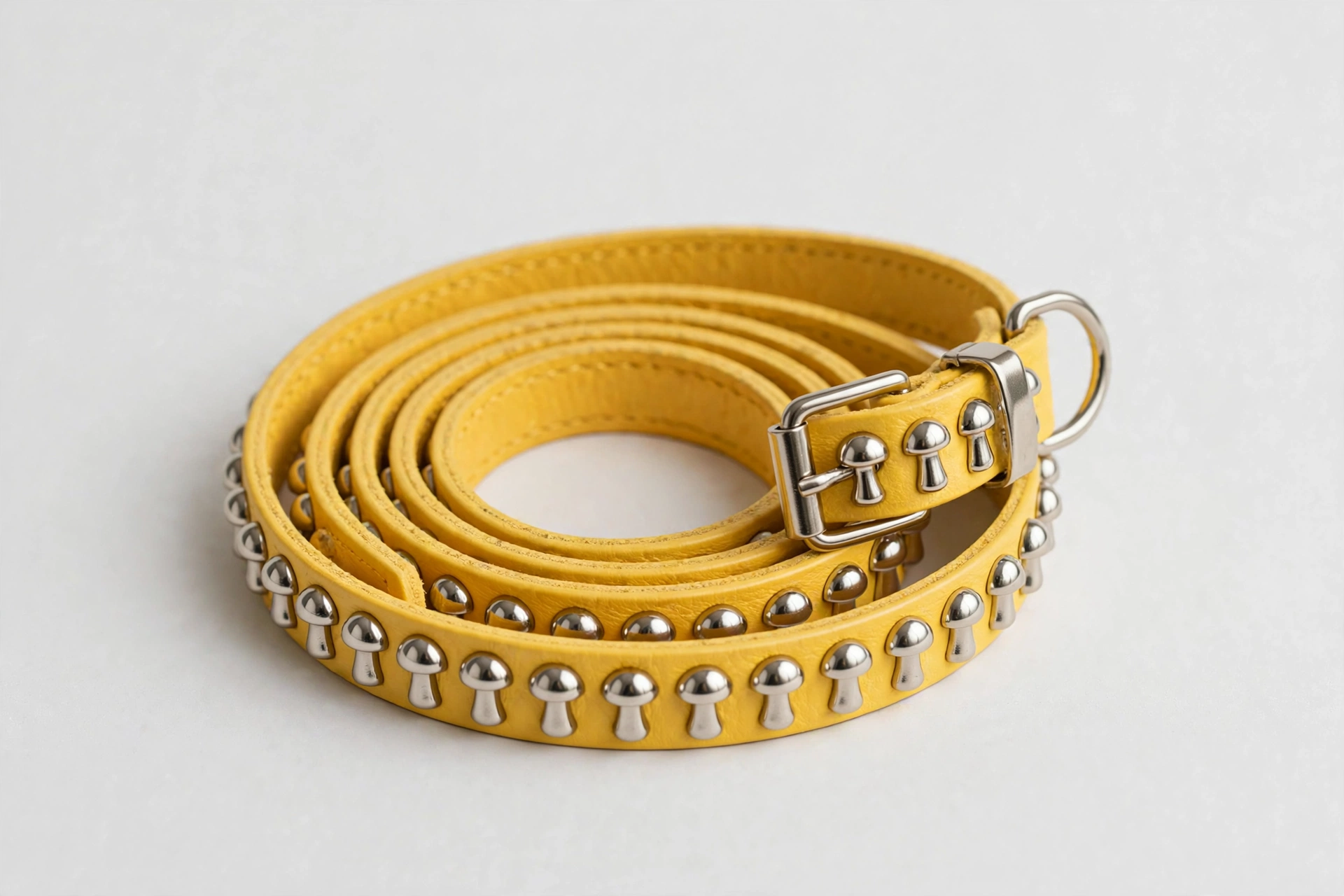 Haoyueer spiked faux leather collar for small dogs