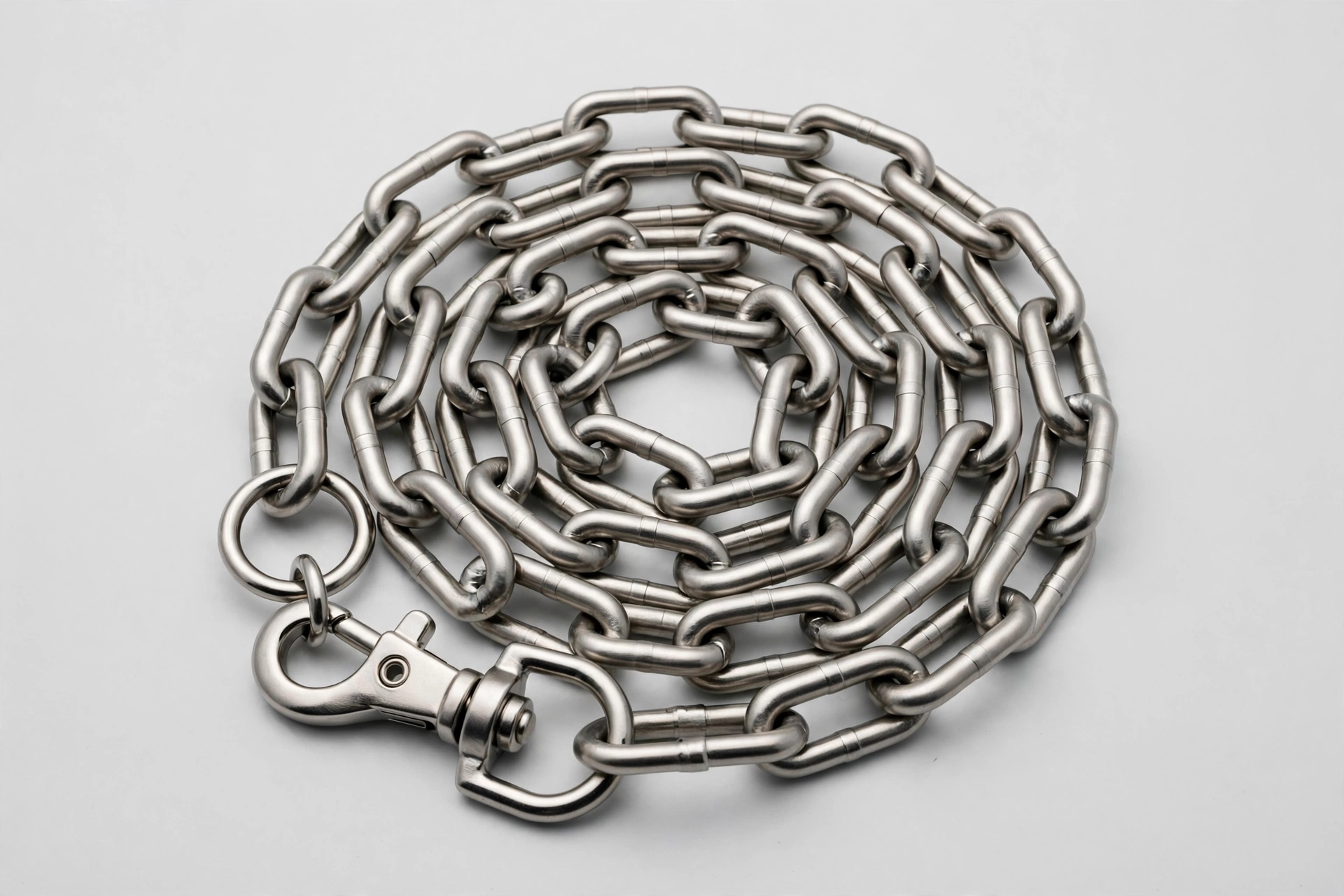 W/W heavy-duty stainless steel chain dog collar