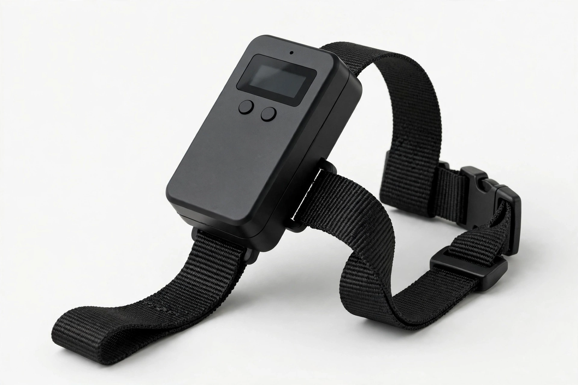 Sivomens ultrasonic bark collar with digital display, collar-mounted