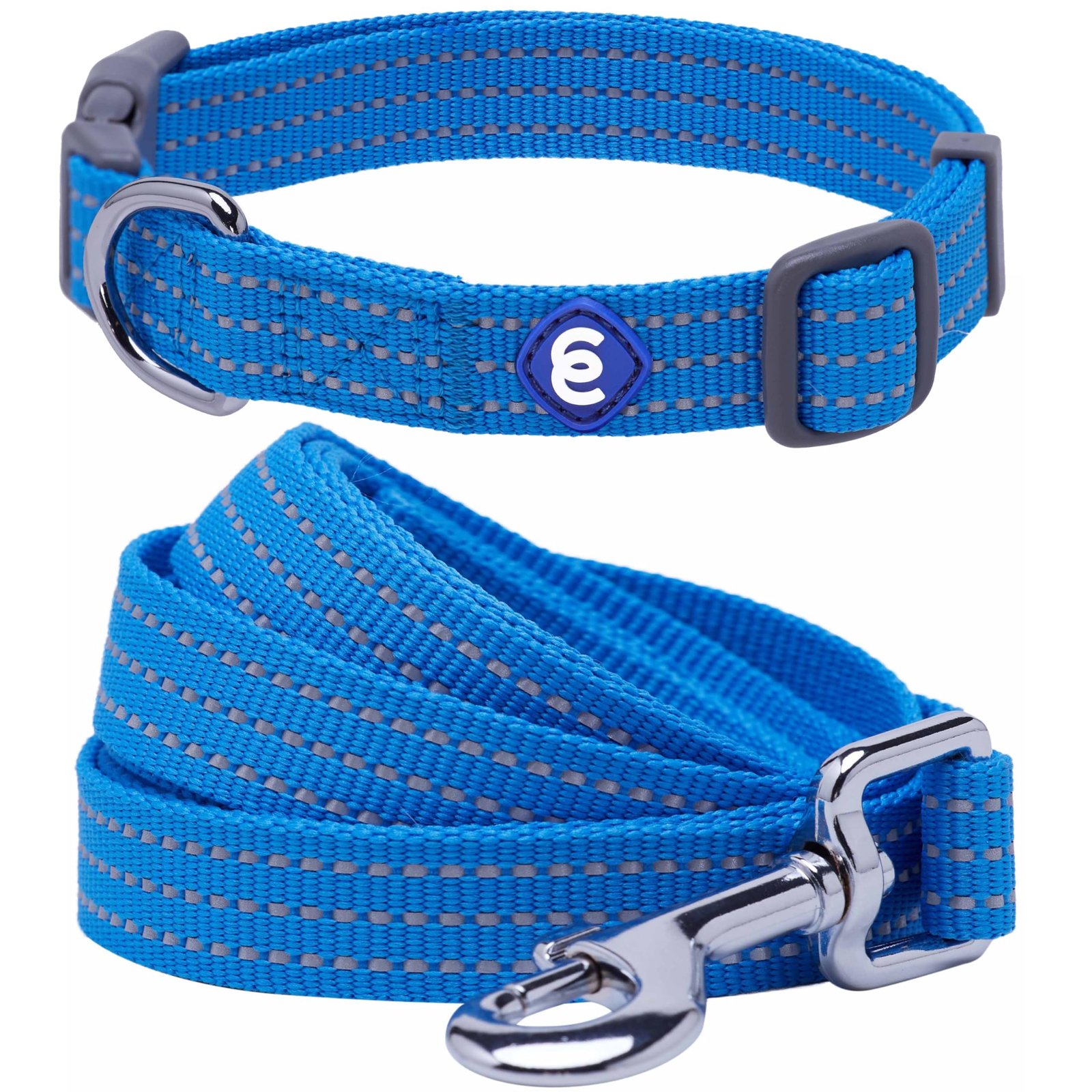 Blueberry Pet Reflective Dog Set – Collar, Leash & Harness