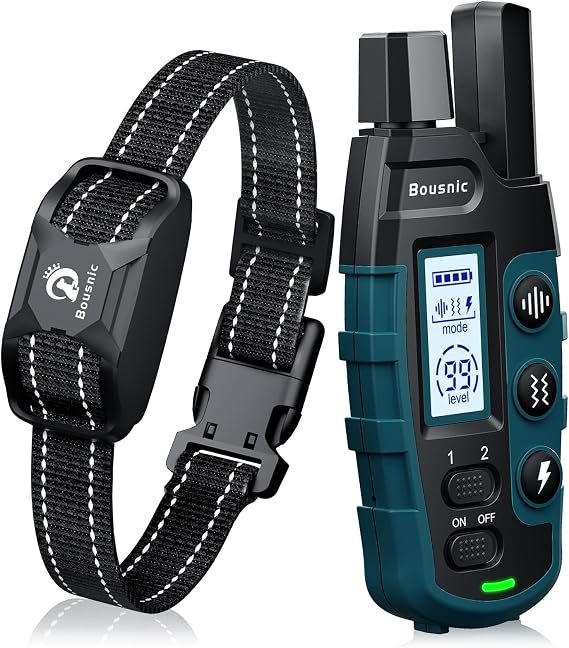 BOUSNIC 3300FT Dog Training Collar: Budget Dual-Dog Remote