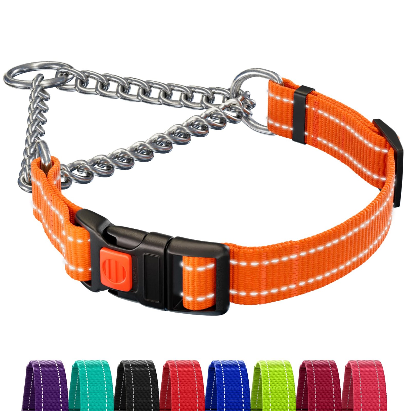 CollarDirect Chain Martingale Collar Medium – No-Slip Fit
