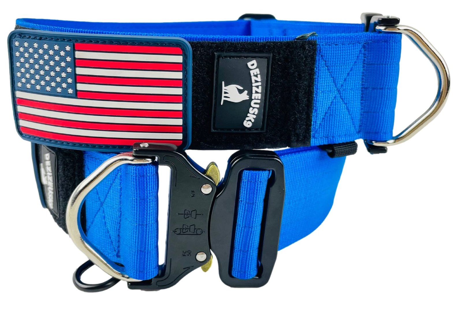 DEZIZEUSK9 2″ Tactical Collar – Heavy Duty K9 Collar