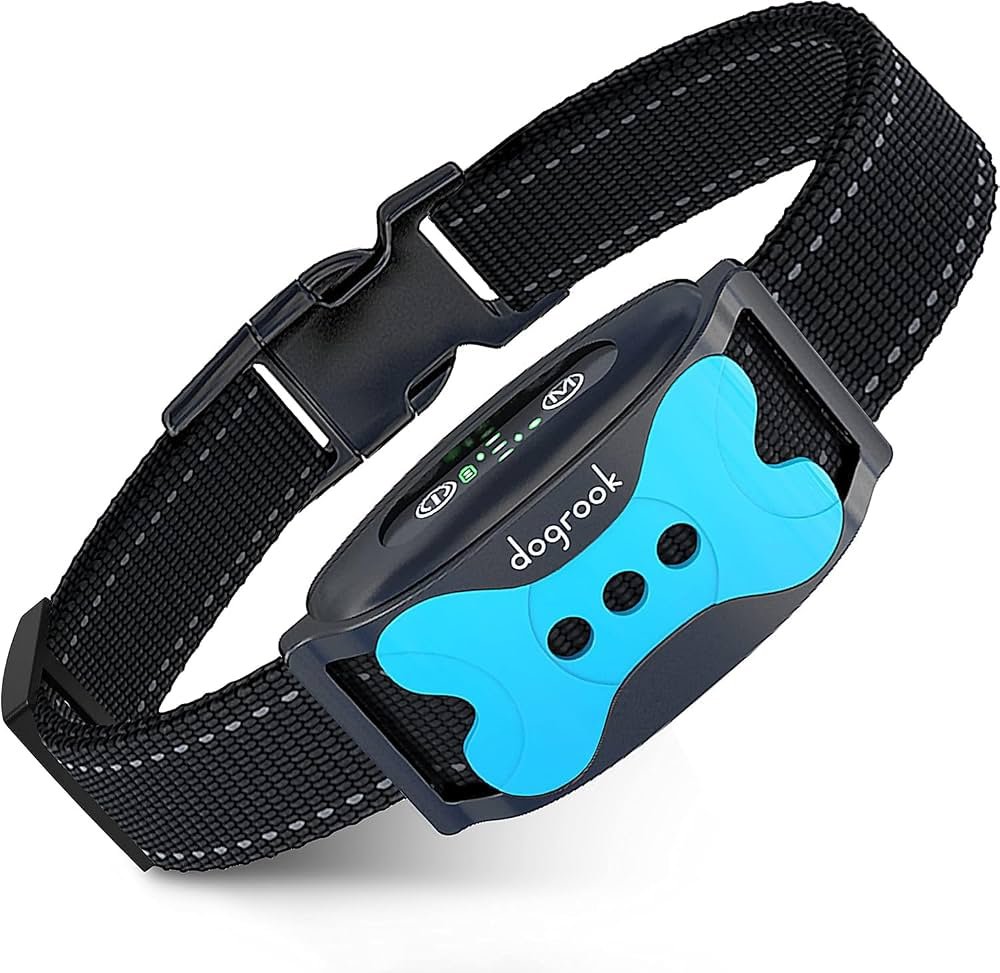 DogRook Waterproof Bark Collar with Beep Vibration Outdoor