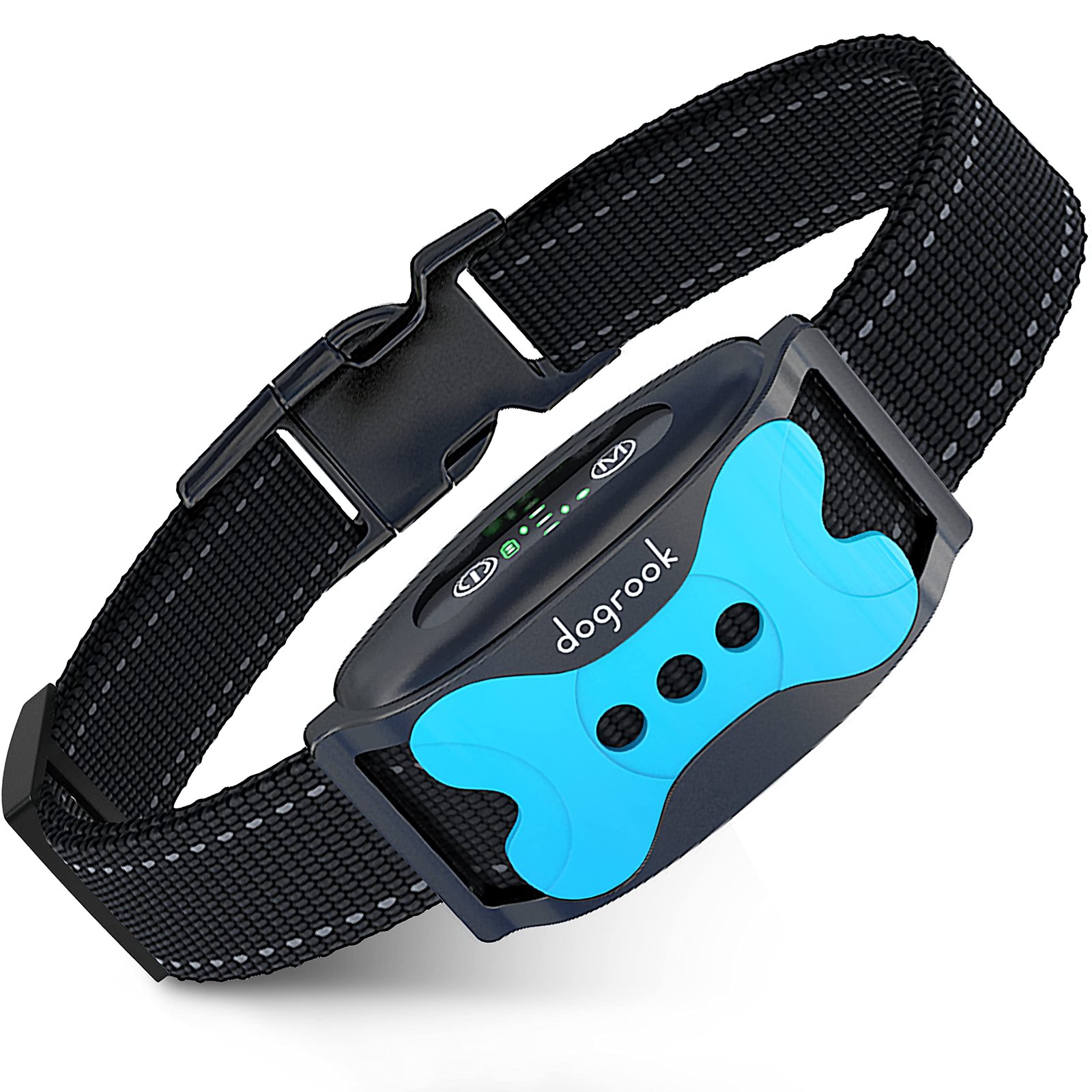 DogRook Rechargeable Bark Collar – No-Shock Vibration & Beep