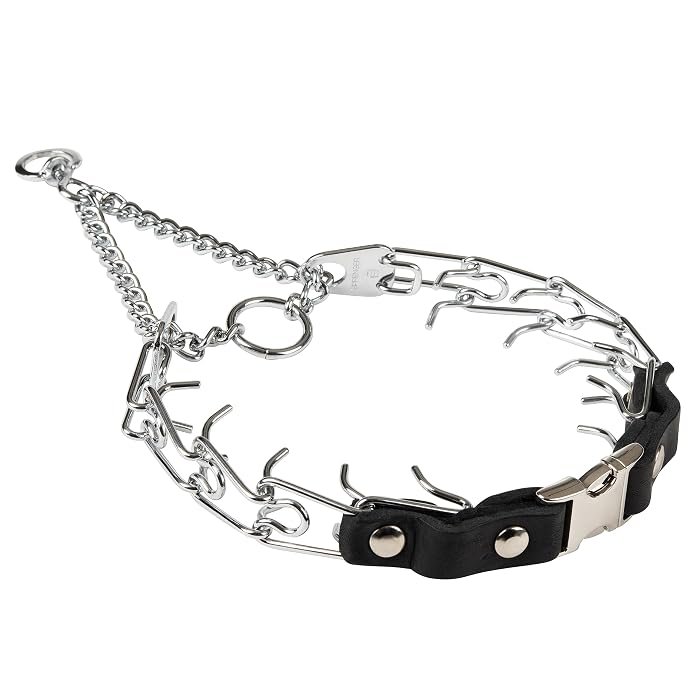 Herm Sprenger Chrome Prong Collar – Quick Release Buckle