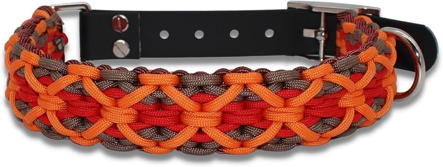FURSDOLY Paracord Dog Collar – 550 Cobra Weave, Heavy-Duty