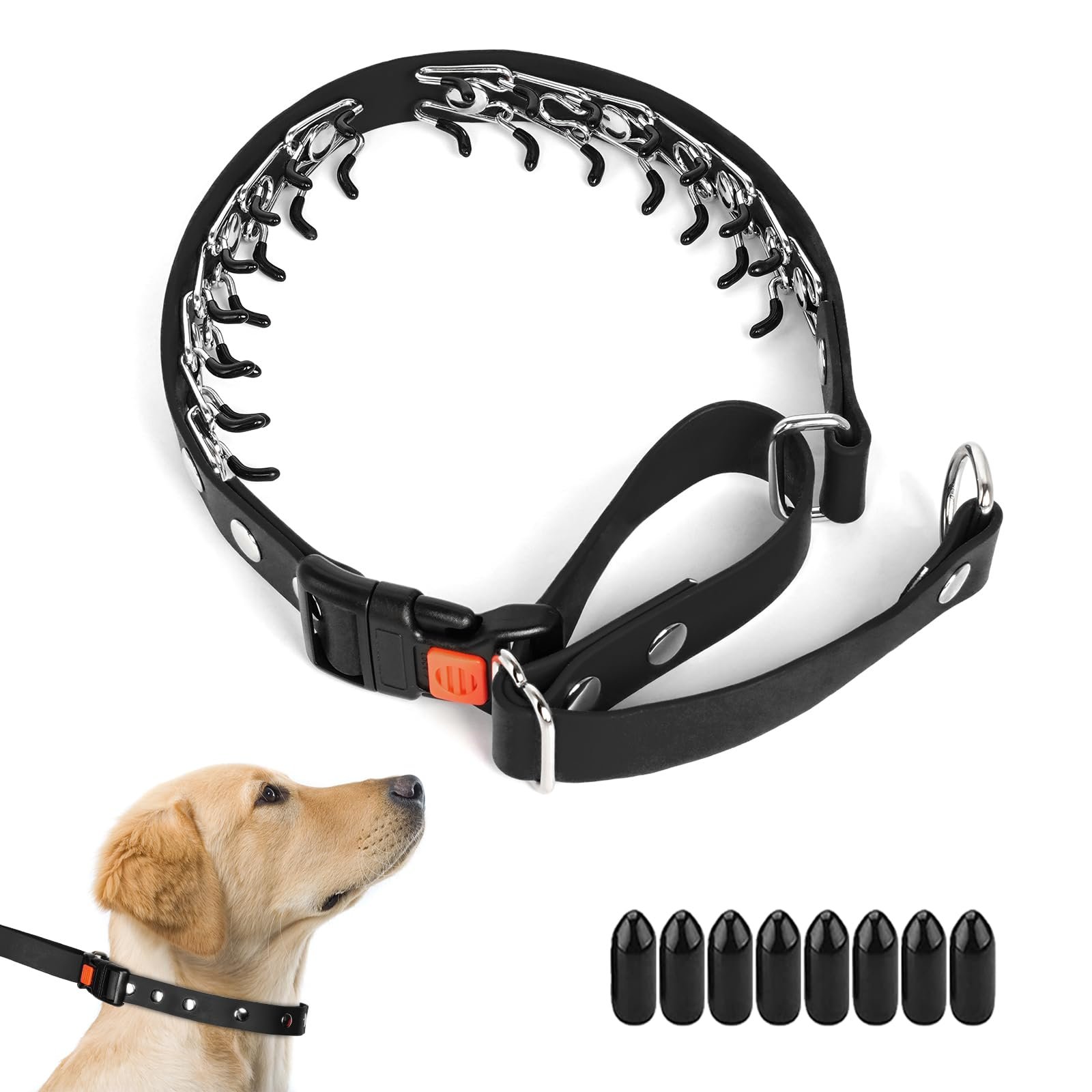 Mayerzon 1.5″ Padded Martingale Dog Collar – Neoprene No-Pull