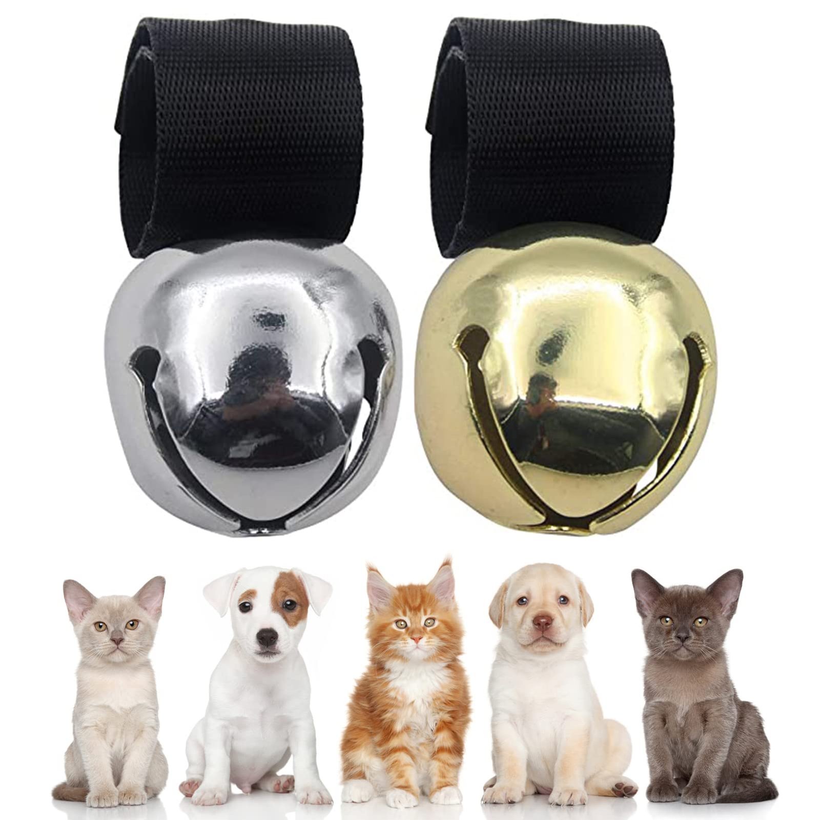 SCENEREAL Dog Collar Bells 2-Pack – Trail Jingle, Clip-On